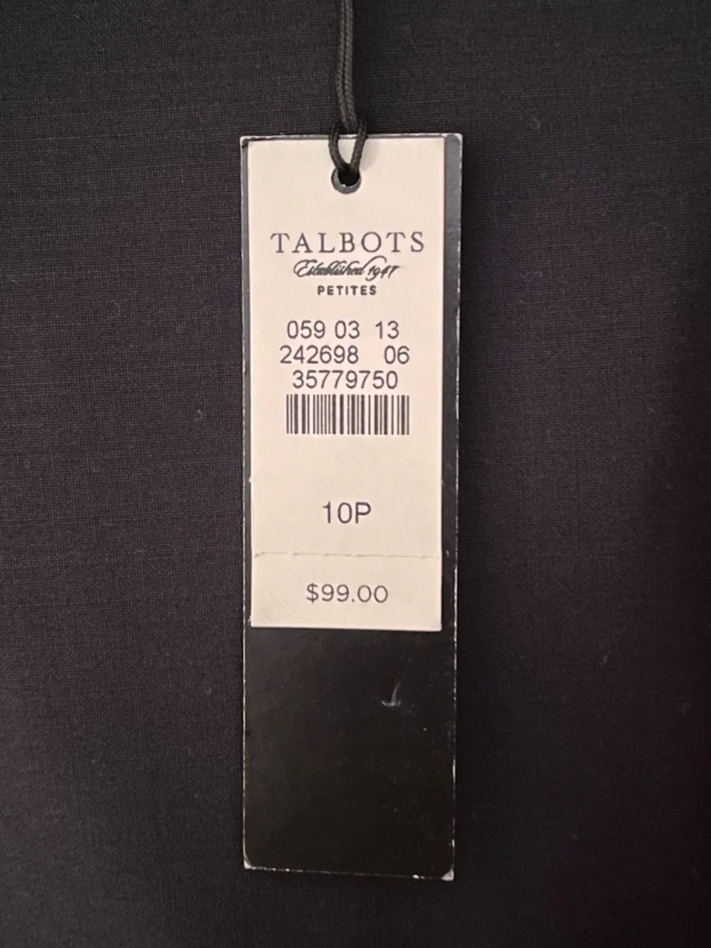 Talbots Navy Skirt 10P - Picture 5 of 6